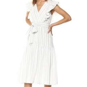 Rebecca Taylor blue and white midi dress!